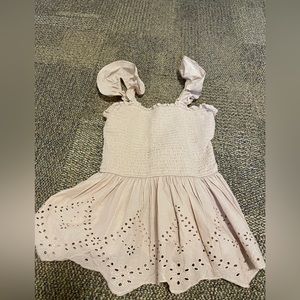 japna tan smocked sleeveless top